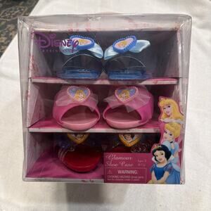 NWT Disney Princess Glamour Shoes Toddler Cinderella Snow White Sleeping Beauty